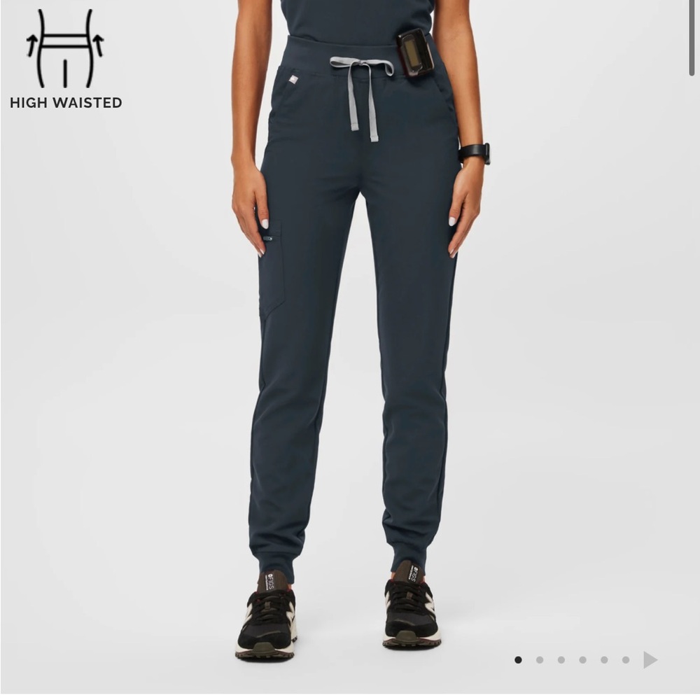 FIGS High waisted Jogger Pants- Dark Harbor